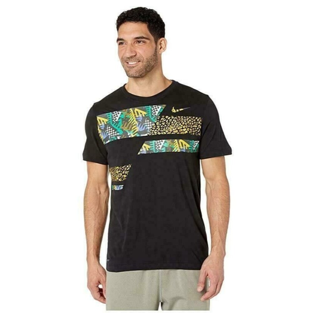Nike Men's Dri-Fit Culture Clash Graphic T-Shirt Black Size Large CD7354-010 EUC
